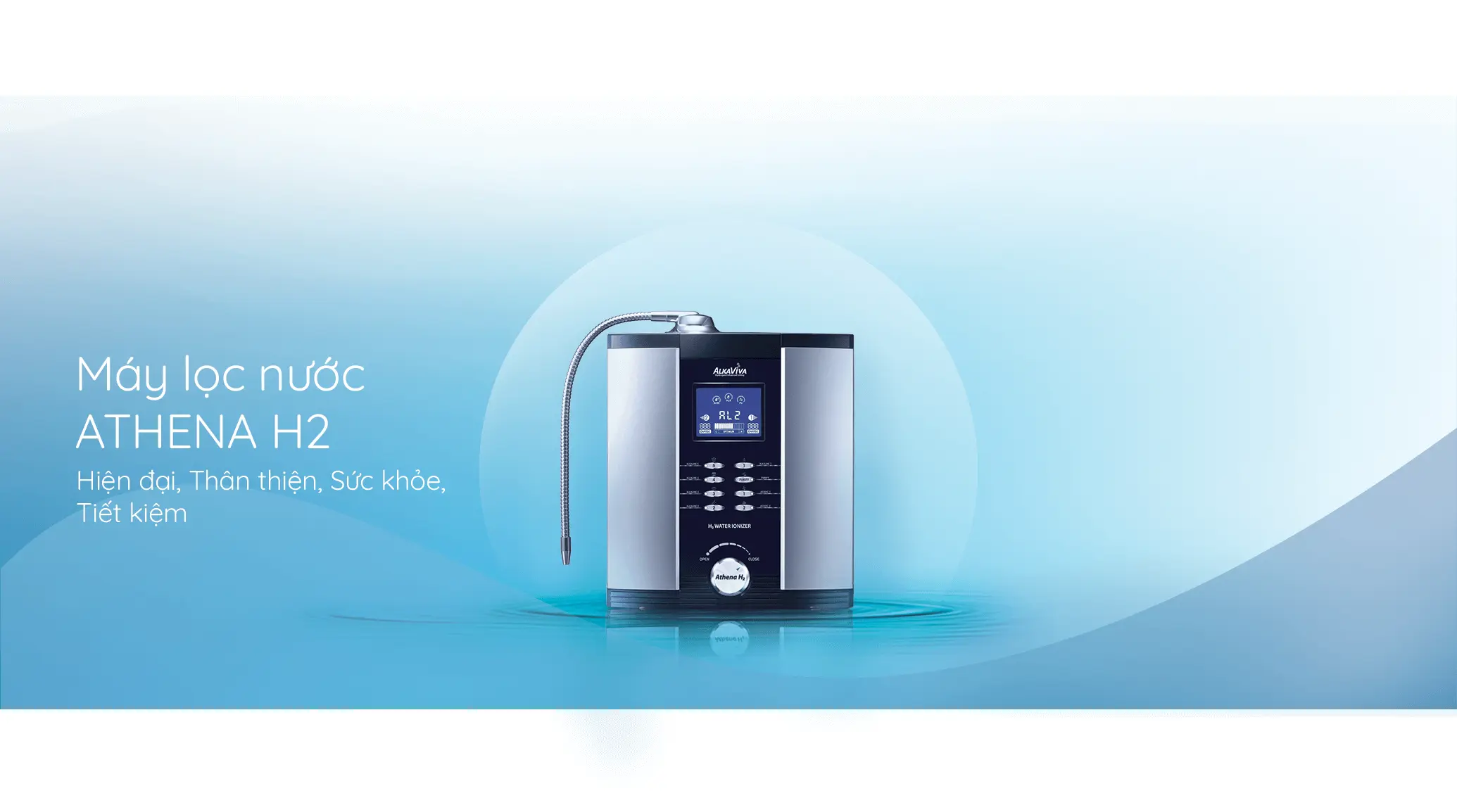 Máy lọc nước ion kiềm Athena H2 AlkaViva