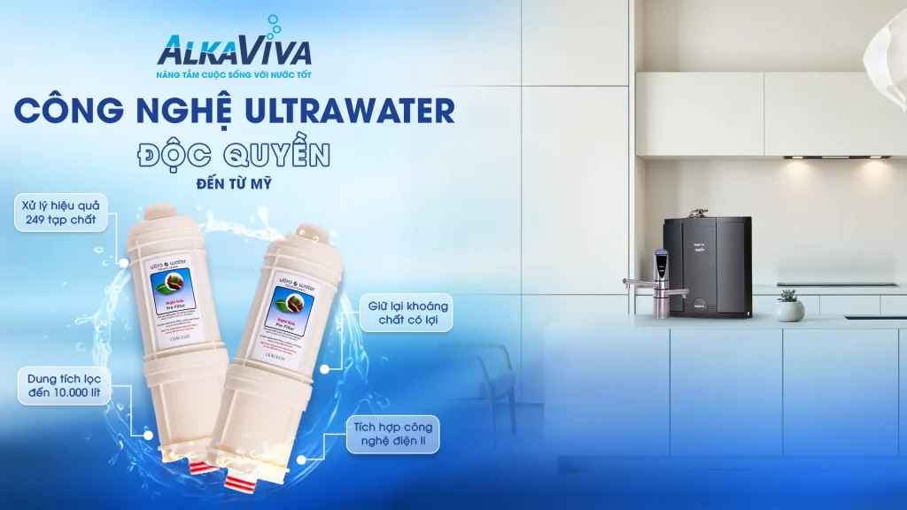 Công Nghệ UltraWater Độc Quyền của AlkaViva