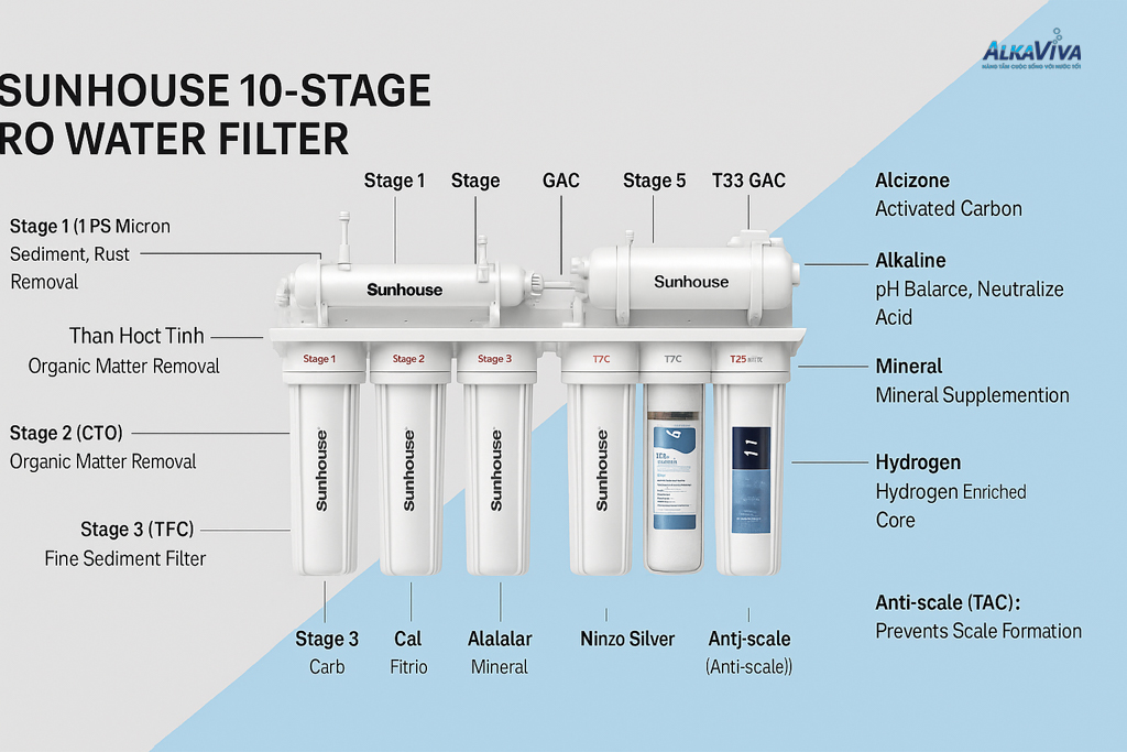 Lõi Lọc Alkaline – Giải Pháp Cân Bằng pH Và Tăng Cường Sức Khỏe Từ Nguồn Nước