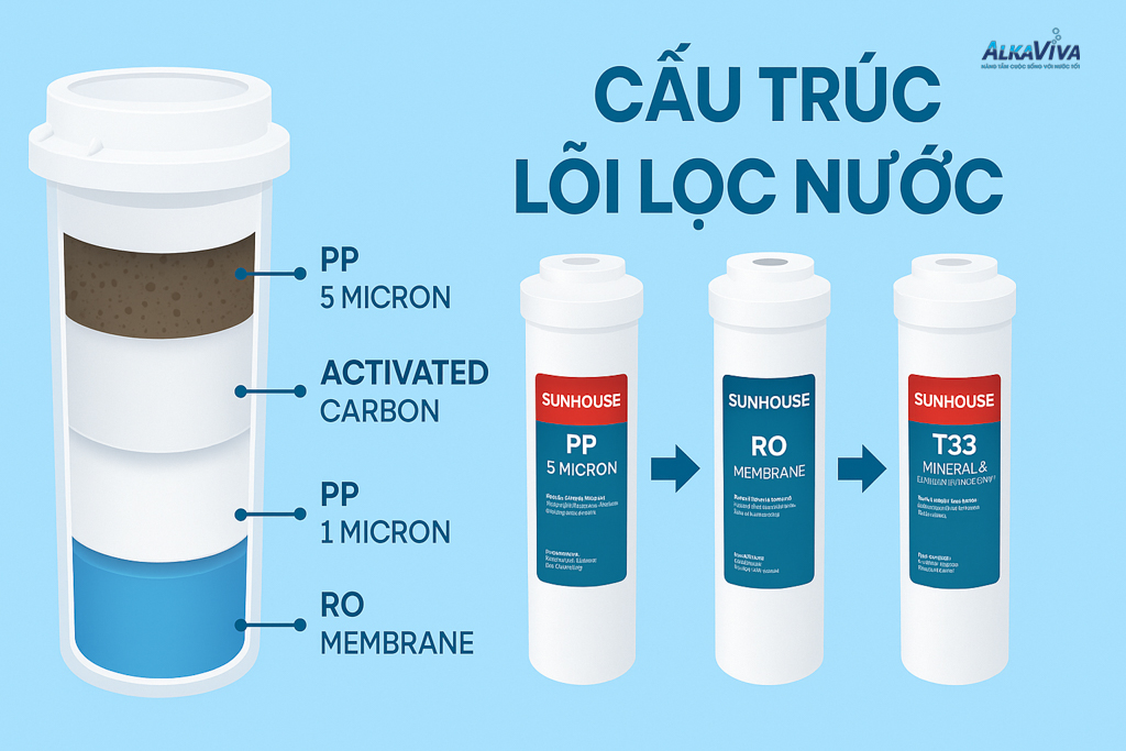Lõi Lọc Alkaline – Giải Pháp Cân Bằng pH Và Tăng Cường Sức Khỏe Từ Nguồn Nước