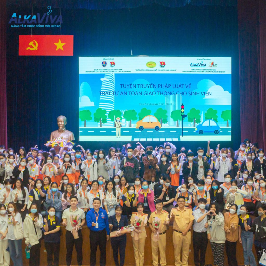ALKAVIVA VIỆT NAM ĐỒNG HÀNH CÙNG SỰ KIỆN “TUYÊN TRUYỀN PHÁP LUẬT VỀ TRẬT TỰ AN TOÀN GIAO THÔNG” TẠI TRƯỜNG ĐẠI HỌC NGOẠI NGỮ – TIN HỌC TP.HCM