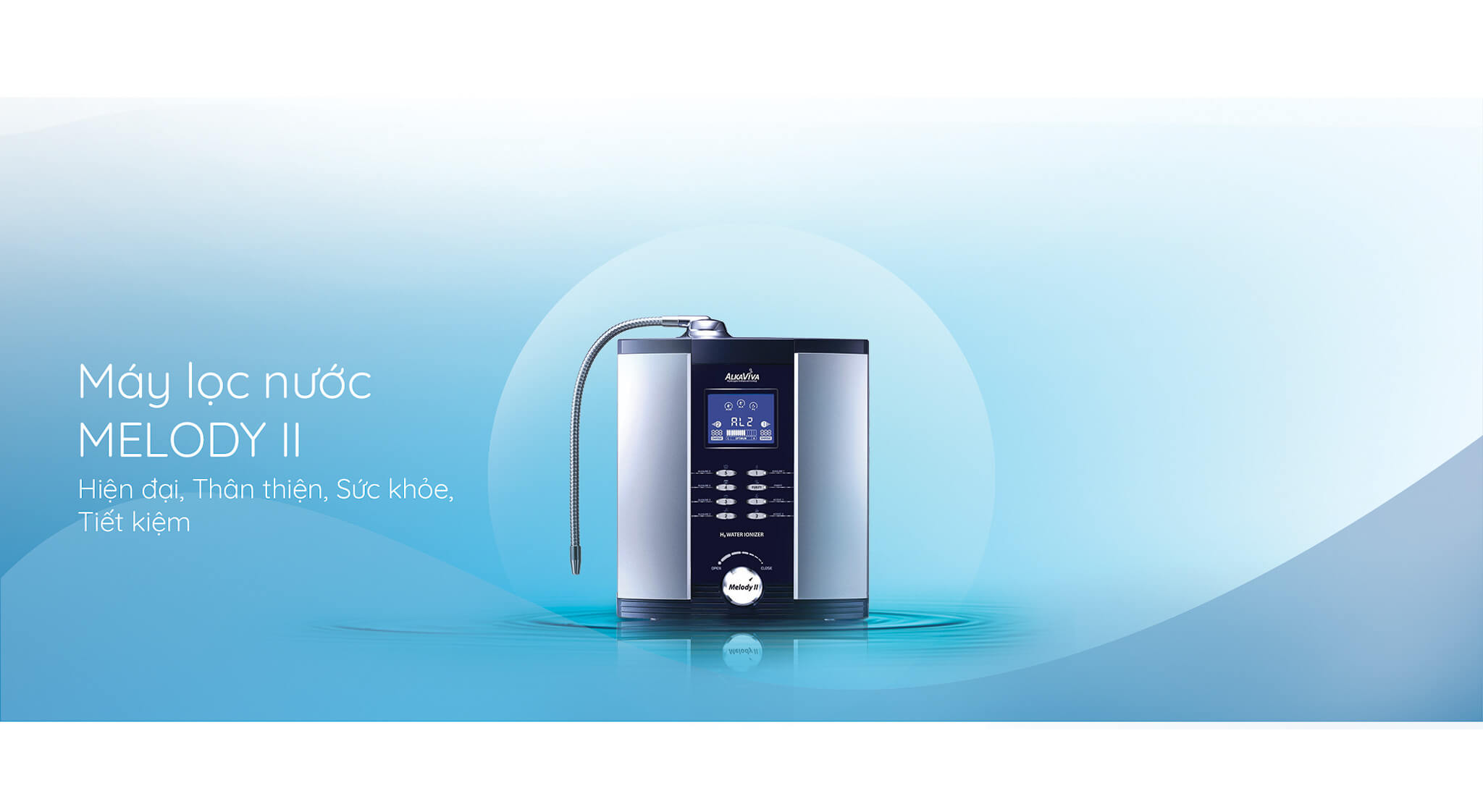 Máy lọc nước ion kiềm Melody II AlkaViva