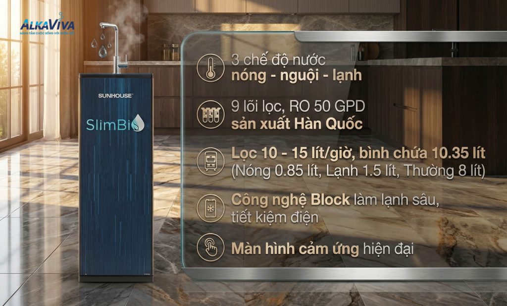Máy lọc nước Sunhouse SlimBio