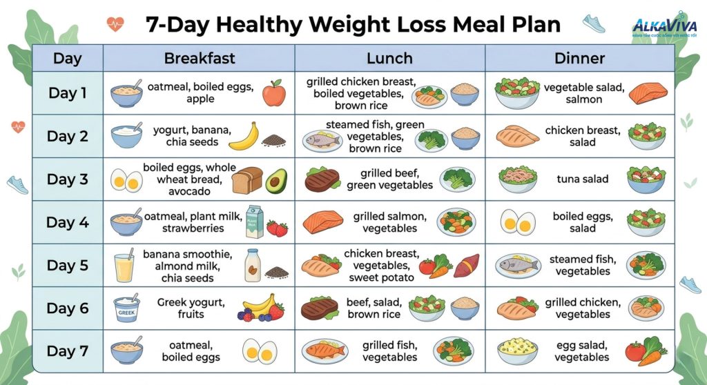 Cách giảm cân nhanh trong 1 tuần – 2 tuần: Bí quyết giảm 3–5kg an toàn và khoa học